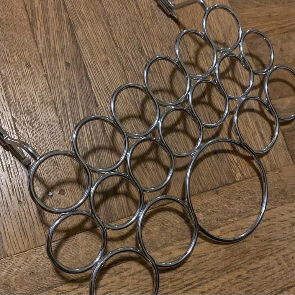 Silver Over The Door Accessories Hanger scarf hanger belt hanger shawl hanger